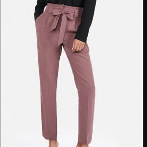Express High Waisted Paper-Bag Ankle Pant